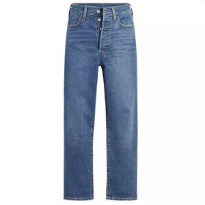 LEVI’S 14/32 - Ribcage Bootcut Button-Fly Jeans High Rise Stretch Denim NEW